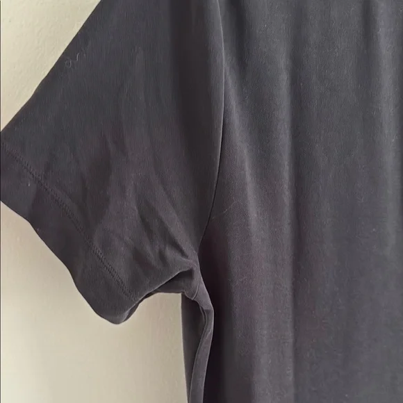 monki short sleeve washed black shift maxi dress - Picture 5 of 5